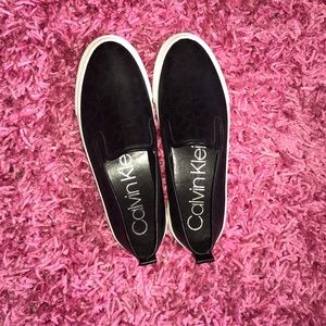 Black slip ons